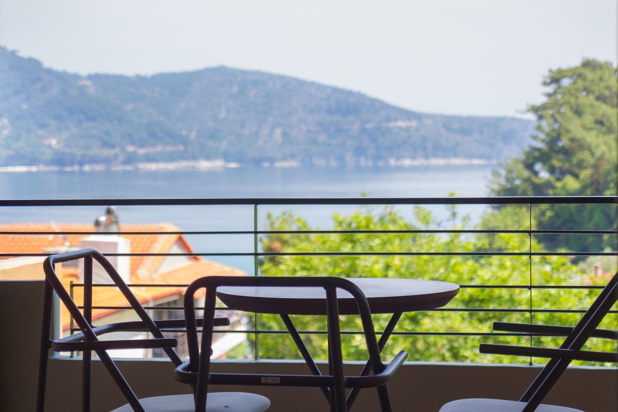 Ntinas Villa With Sea View スカラ・ポタミアス エクステリア 写真
