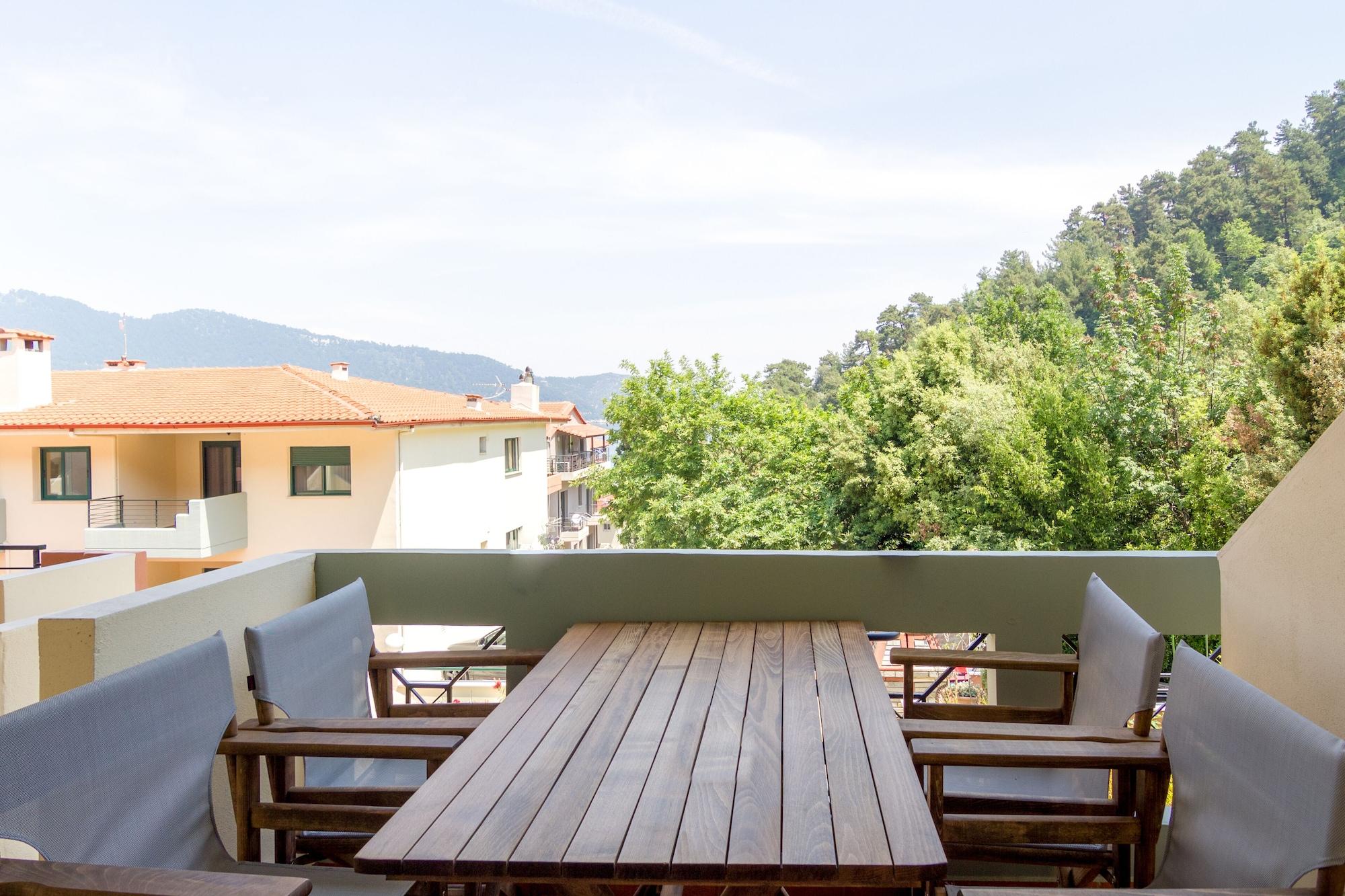 Ntinas Villa With Sea View スカラ・ポタミアス エクステリア 写真