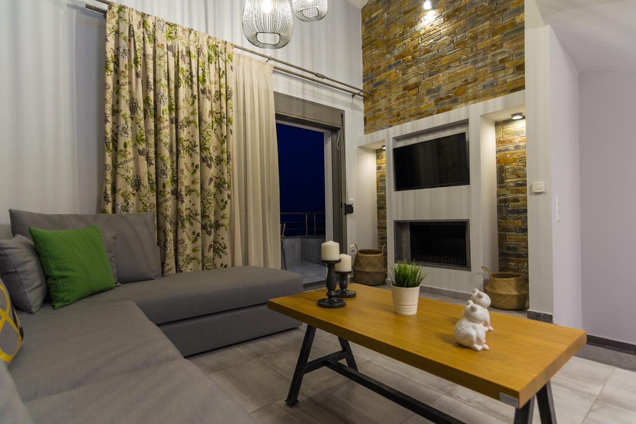 Ntinas Villa With Sea View スカラ・ポタミアス エクステリア 写真